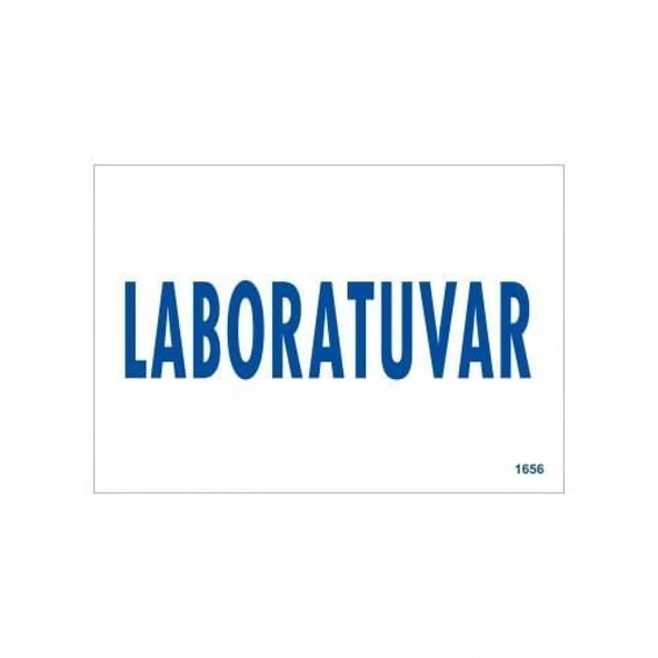 Laboratuvar Uyarı Levhası 17,5x25 KOD:1656 - Resim 3