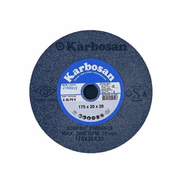 Karbosan 175X20X20 36 Kum NK Taşlama Taşı - Resim 3