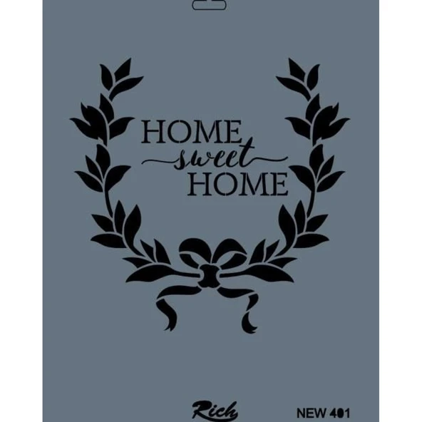 Rich New Seri N-401 Stencil 35x25 cm - Resim 4