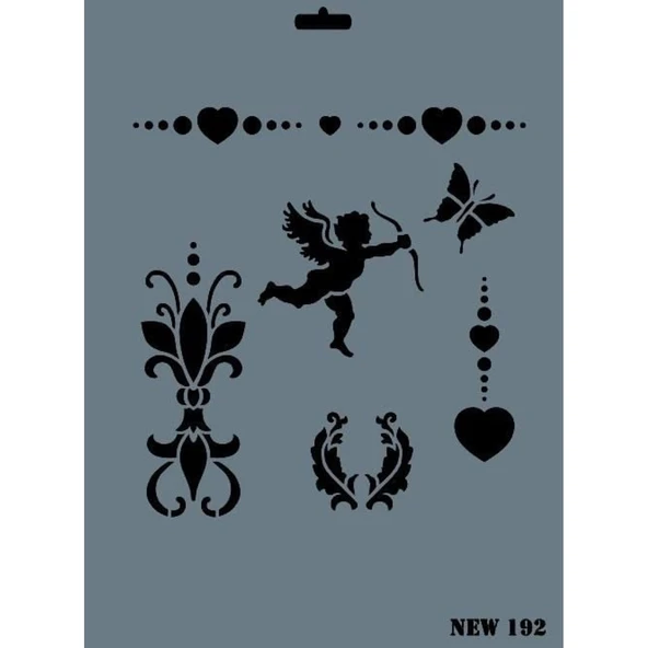 Rich New Seri N-192 Stencil 35x25 cm - Resim 3