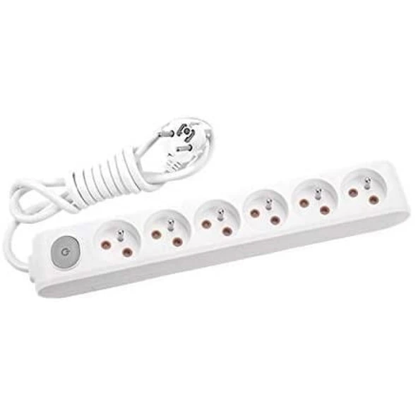 Viko Multi-let Kablolu Grup Priz 6 lü 2 Metre ürün görseli 1