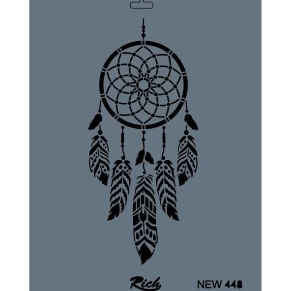 Rich New Seri N-448 Stencil 35x25 cm - Resim 3