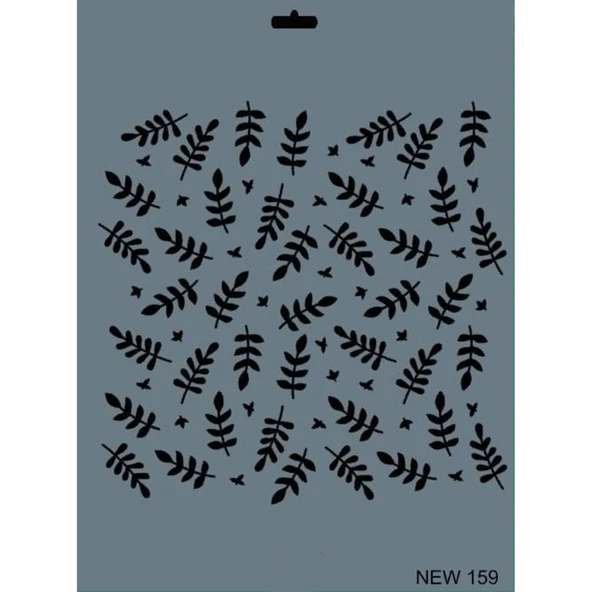 Rich New Seri N-159 Stencil 35x25 cm - Resim 3