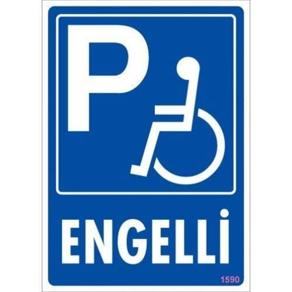 Engelli Uyarı Levhası 25x35 KOD:1590 - Resim 2