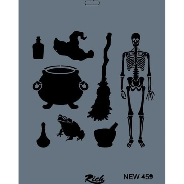 Rich New Seri N-459 Stencil 35x25 cm - Resim 3