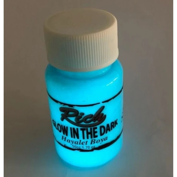 Rich 3010 Mavi Karanlıkta Parlayan Hayalet Boya 50 cc - Resim 5