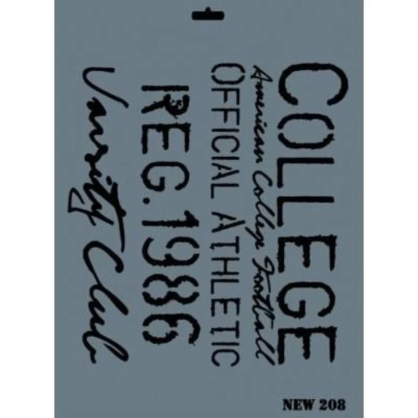 Rich New Seri N-208 Stencil 35x25 cm ürün görseli 1