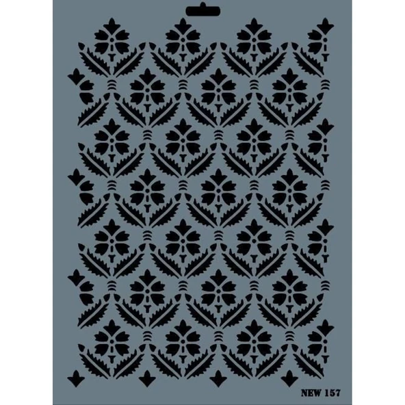 Rich New Seri N-157 Stencil 35x25 cm - Resim 3