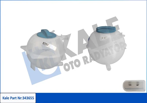 KALE 343655 GENLEŞME KAVANOZU KAPAKLI POLO 1.0-1.3-1.4-1.4 16V 94-99 RADYATÖR EK SU DEPOSU 6N0121407-6N0121407A-6N0121407B ürün görseli 1