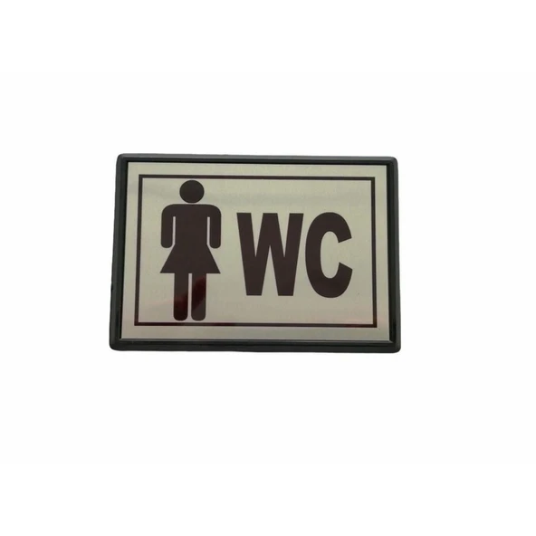 Cemax Yönlendirme Küçük WC Bayan 10X7 cm - Resim 3