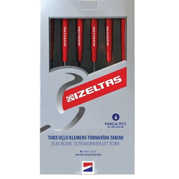 İzeltaş 4530 Elektronikçi Torx Tornavida Seti 6 Parça - Resim 5