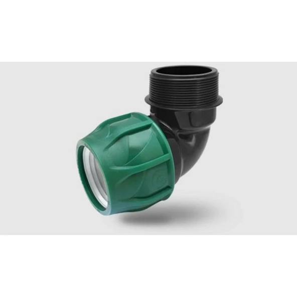 Poelsan Siyah 20X1/2 Erkek Dirsek ürün görseli 1