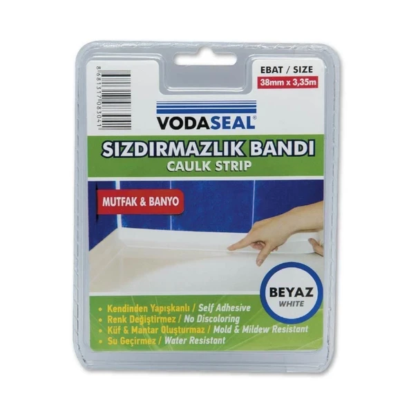 Vodaseal Küvet Kenar Sızdırmazlık Bandı 38 mm 3,35 Metre - Resim 2