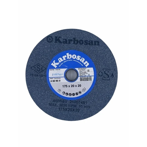 Karbosan 175X20X20 60 Kum NK Taşlama Taşı ürün görseli 1