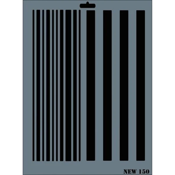 Rich New Seri N-150 Stencil 35x25 cm - Resim 2