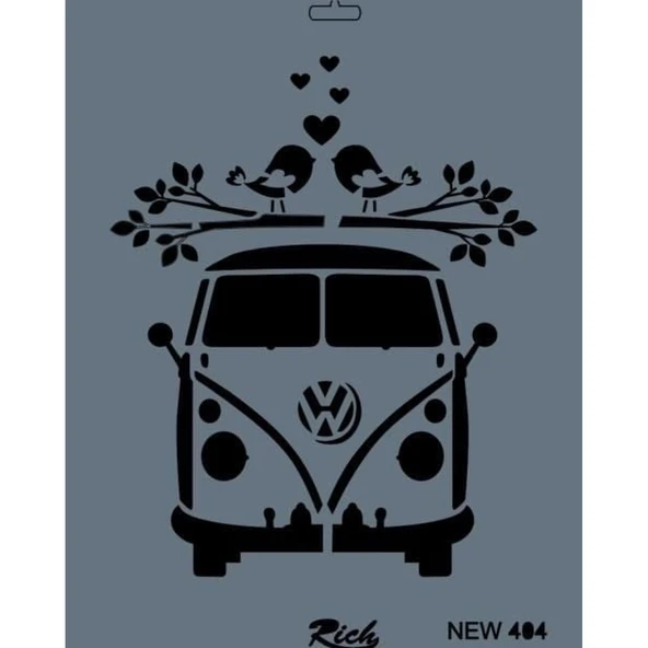 Rich New Seri N-404 Stencil 35x25 cm - Resim 3