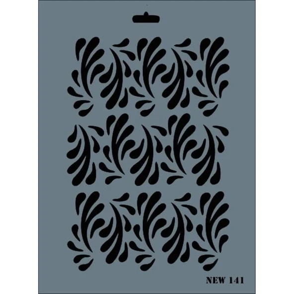 Rich New Seri N-141 Stencil 35x25 cm - Resim 2
