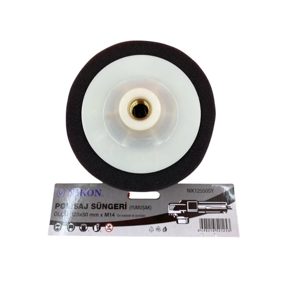 Nikon 12550SY Polisaj Süngeri 125 mm Siyah Yumuşak - Resim 3