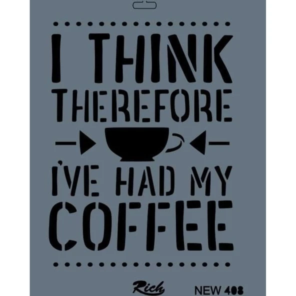 Rich New Seri N-408 Stencil 35x25 cm - Resim 2