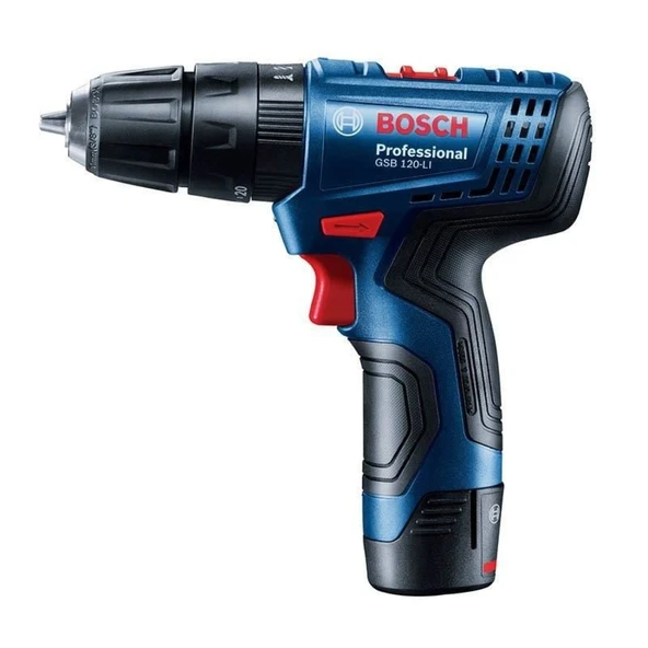 BOSCH GSB 120-LI Profesyonel 12 Volt 2,0 Ah Çift Akülü Darbeli Delme Vidalama - Resim 2