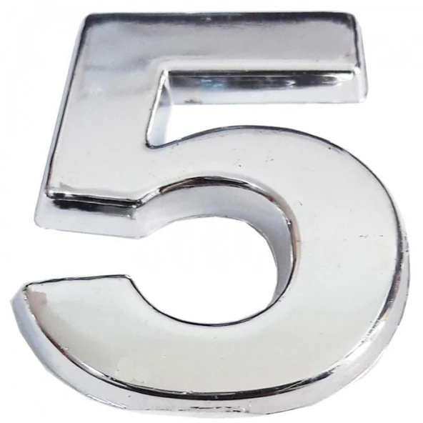 Cemax Krom Yapışkanlı 5 Rakamı 5 cm ürün görseli 1