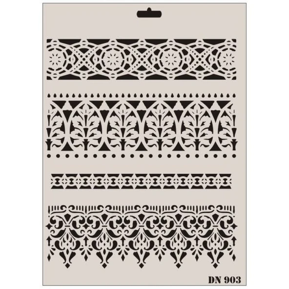 Rich Dantel Seri DN-903 Stencil 35x25 cm - Resim 2