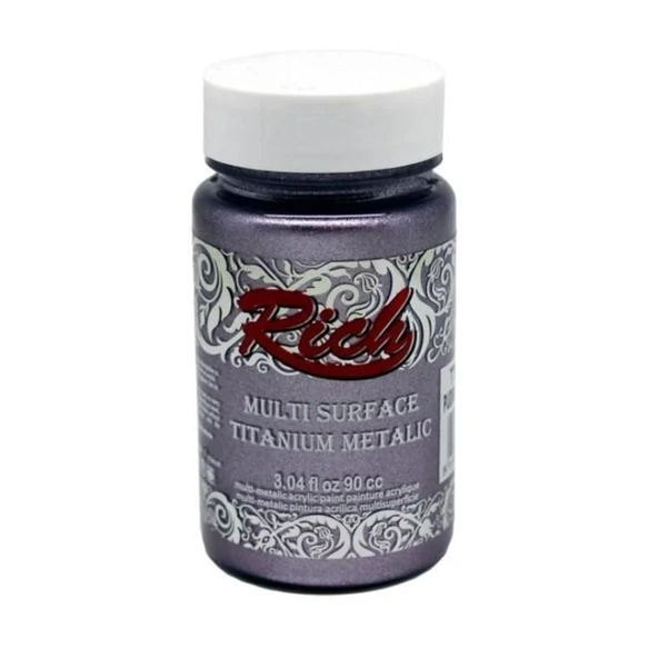 Rich Multi Surface Titanium 2576 Pudra Mor Metalik 90 cc - Resim 3