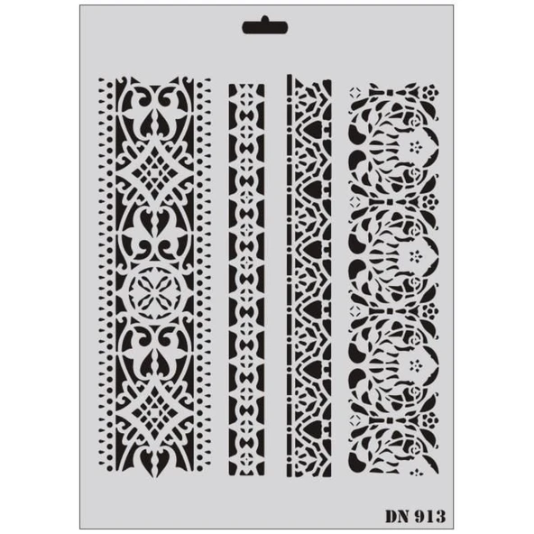 Rich Dantel Seri DN-913 Stencil 35x25 cm - Resim 3