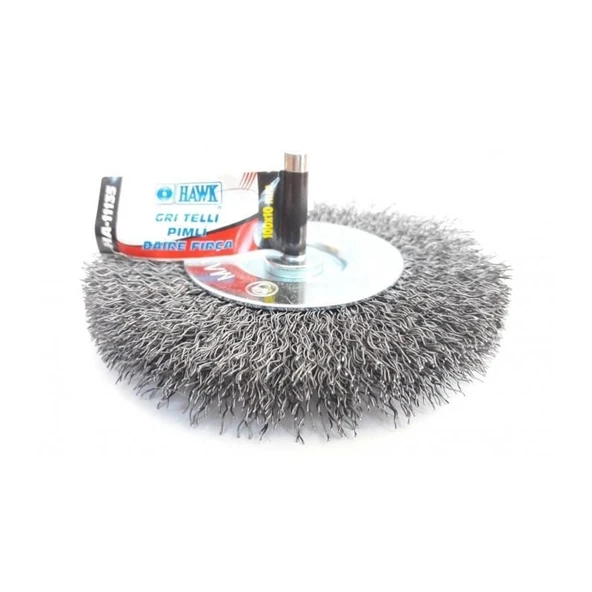Hawk HA11135 Pimli Gri Tel Daire Fırça 100x10 mm - Resim 3