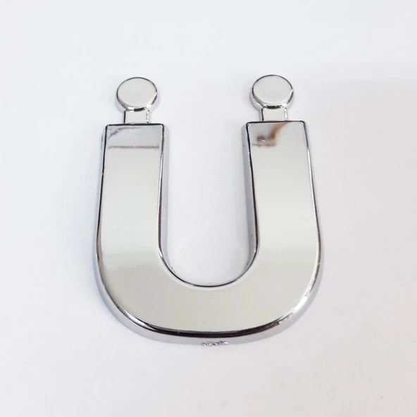 Cemax Ü Harfi  3,75 cm Krom Yapışkanlı - Resim 3