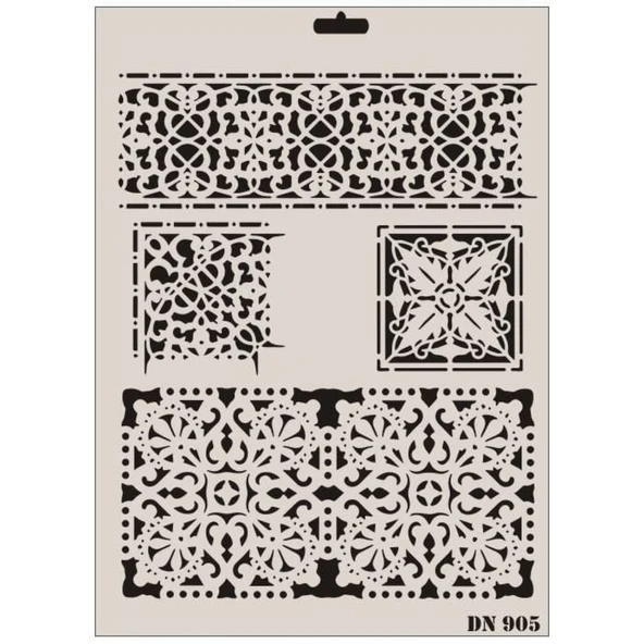 Rich Dantel Seri DN-905 Stencil 35x25 cm - Resim 2