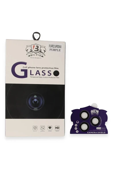 HarmonyAura iPhone 14 Pro Max Bilvis Titan Kamera Lens - Derin Mor ürün görseli 1