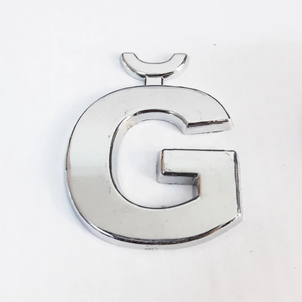 Cemax Ğ Harfi  3,75 cm Krom Yapışkanlı ürün görseli 1