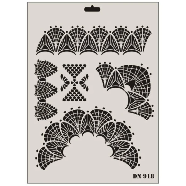 Rich Dantel Seri DN-918 Stencil 35x25 cm - Resim 3