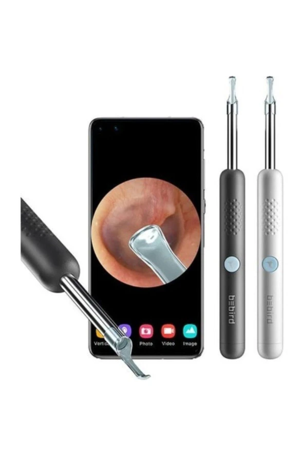 BEBIRD R1 AKILLI GÖRÜNTÜLÜ KULAK İÇİ TEMİZLEYİCİ KABLOSUZ  KAMERALI KULAK OTOSKOP TEMİZLEYİCİ BEYAZ - 3