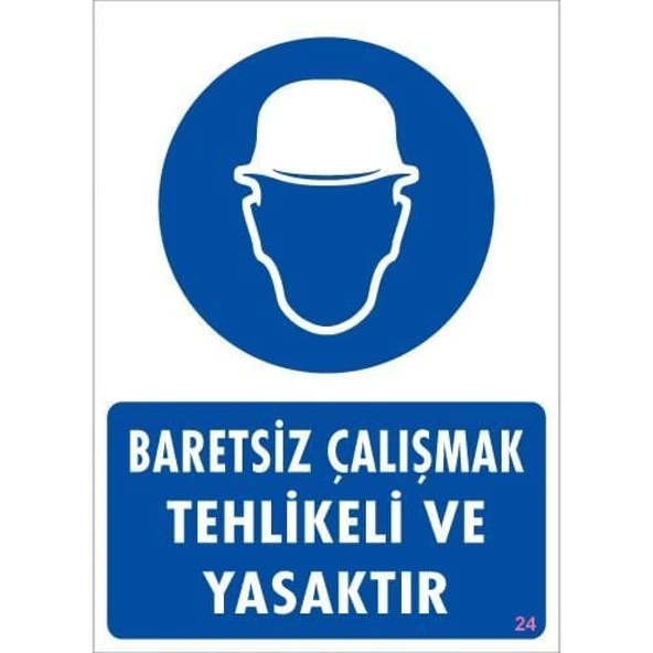 Baret Giy Uyarı Levhası 25x35 KOD:24 - Resim 3