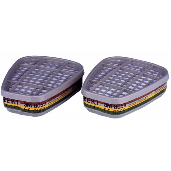 3M 6059 ABEK1 Org. Asit ve Amonyak Buhar Filtresi - Resim 2