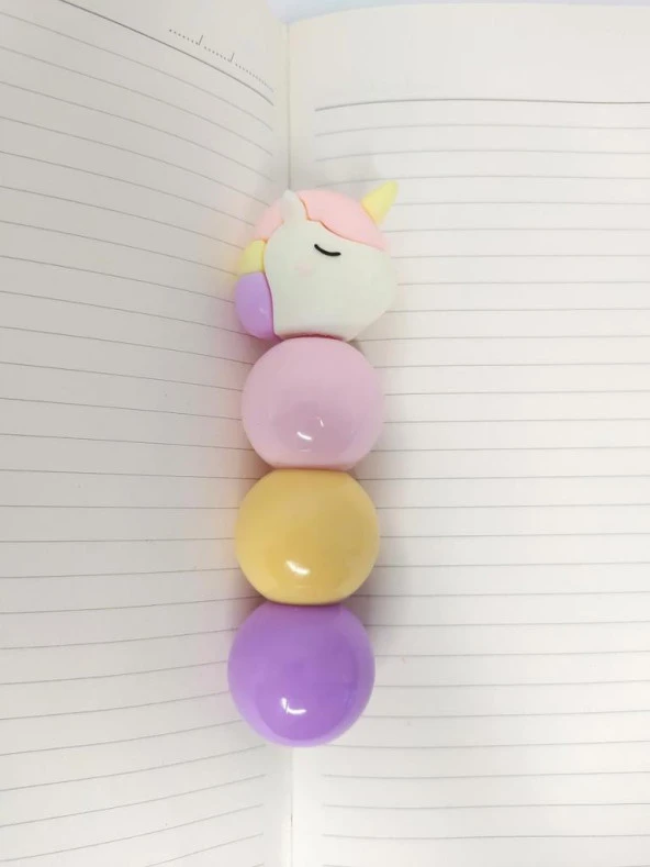 Hdmarketim 3 lü Unicorn 3 Renk Fosforlu Kalem 10459 - 5