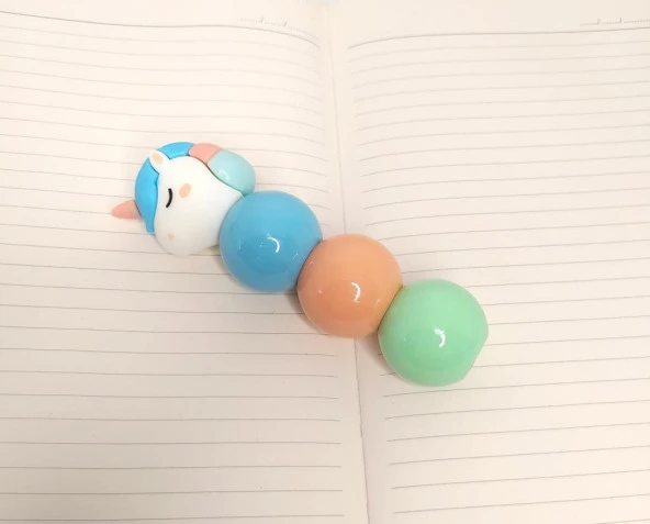 Hdmarketim 3 lü Unicorn 3 Renk Fosforlu Kalem 10458 - 5