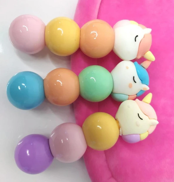 Hdmarketim 3 Adet Unicorn 3 Renk Fosforlu Kalem - 4