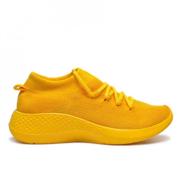 A Spor Sarı Fileli Kadın Yürüyüş Ayakkabısı