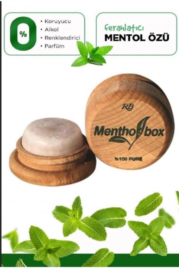 Mentol Migren Taşı Sinüsit Taşı Ağrı Giderici Menthol Taşı Aç Kapa Ambalaj 9gr