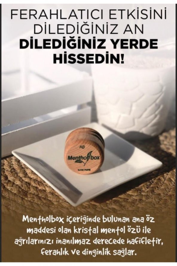 Mentol Migren Taşı Sinüsit Taşı Ağrı Giderici Menthol Taşı Aç Kapa Ambalaj 9gr - 2