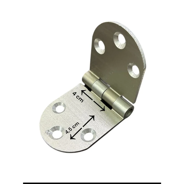 Ennalbur Yüksel Oval Alüminyum Kasa Menteşesi 4 cm - Resim 3