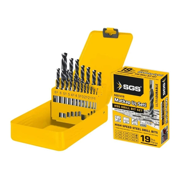 SGS 1419 Hss Matkap Ucu Seti 19 Parça ürün görseli 1