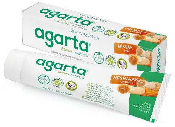 Agarta Doğal Misvak Özlü Diş Macunu 100ML