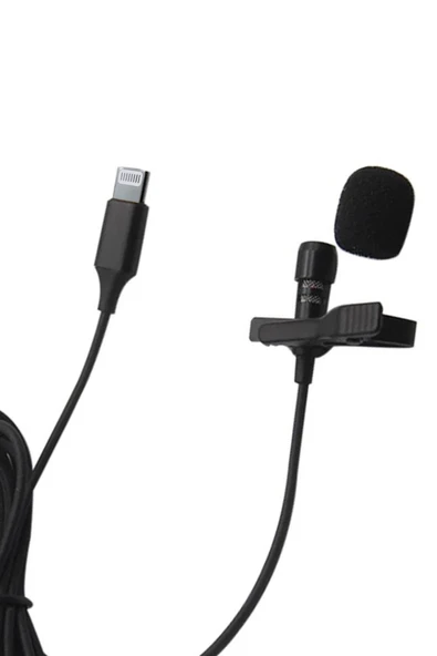 HarmonyAura Lightning 2 Metre Double Mikrofon - Siyah - Resim 3