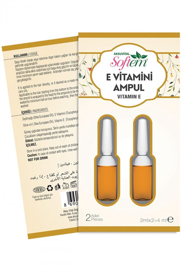 E Vitamini Ampul 2ml X 2 Adet