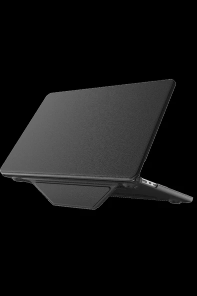 HarmonyAura Macbook Air 15 2024 Macbook Deri Kapak - Siyah ürün görseli 1