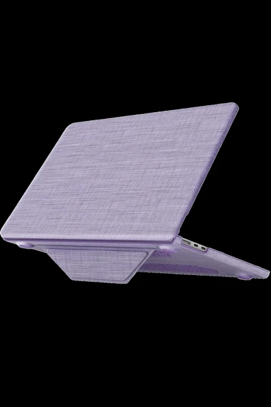 HarmonyAura Macbook Pro 13 2020 Macbook Kumaş Kapak - Mor ürün görseli 1